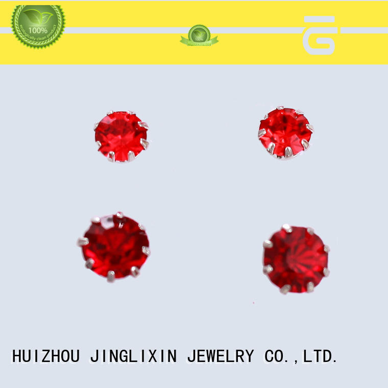 JINGLIXIN zircon flower earrings for concerts