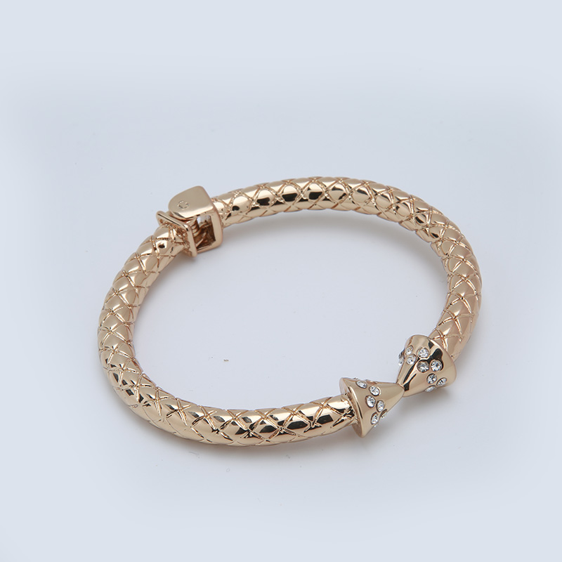 Custom czech rhinestones zinc alloy bracelet-1