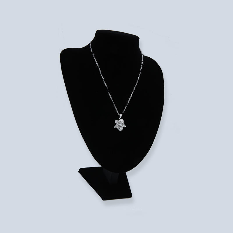 White k plated Swarovski Diamond Necklace