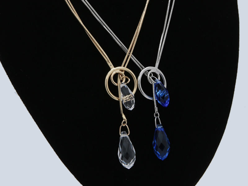 JINGLIXIN swarovski semi-precious stones necklace with name for guys