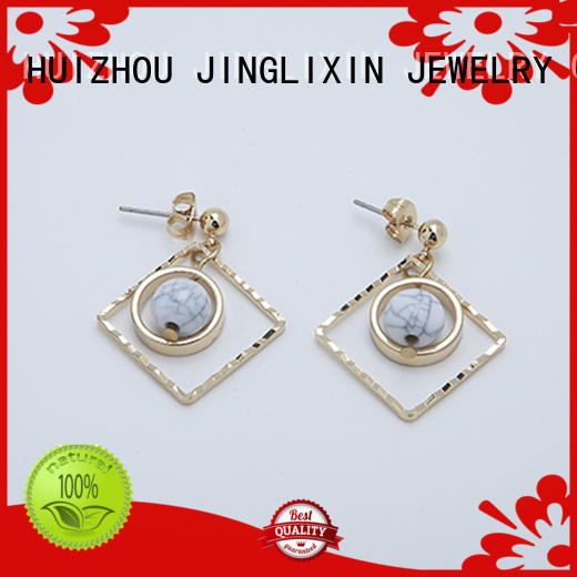 accessorize pearl earrings oem service for party JINGLIXIN