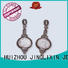 JINGLIXIN Brand steel czech crylic custom rhinestones earrings