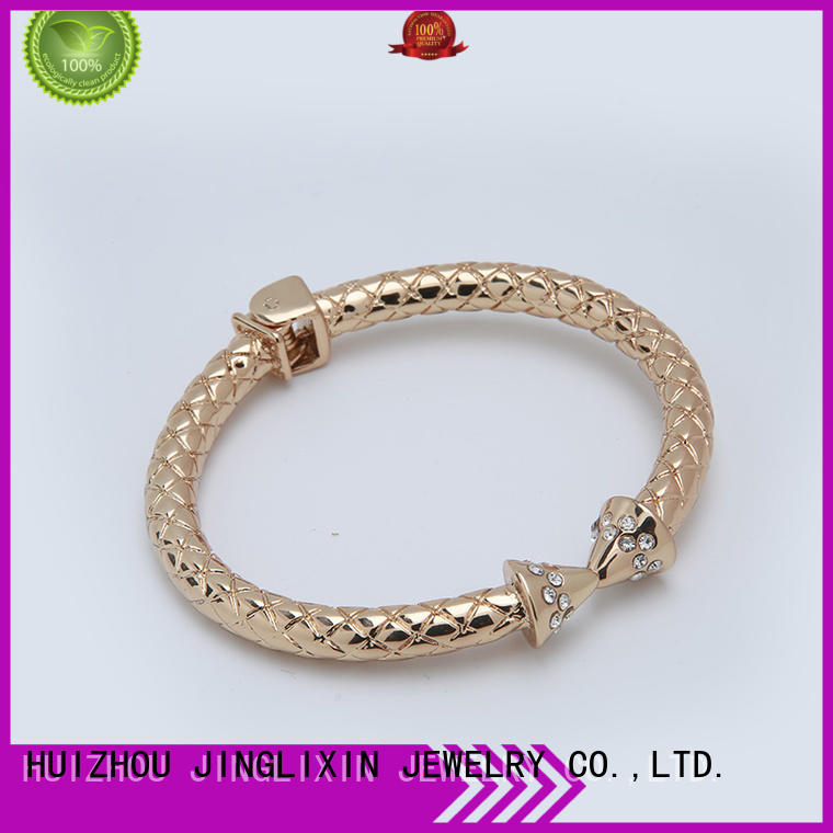 JINGLIXIN czech diamond custom metal bracelets kids for ladies