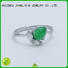 JINGLIXIN Brand zinc resin alloy custom ring gemstone
