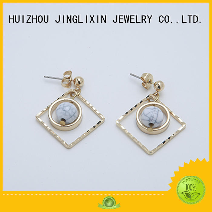 accessorize pearl earrings for present JINGLIXIN