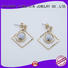 JINGLIXIN chandelier stud earrings for women laser engraving for ladies