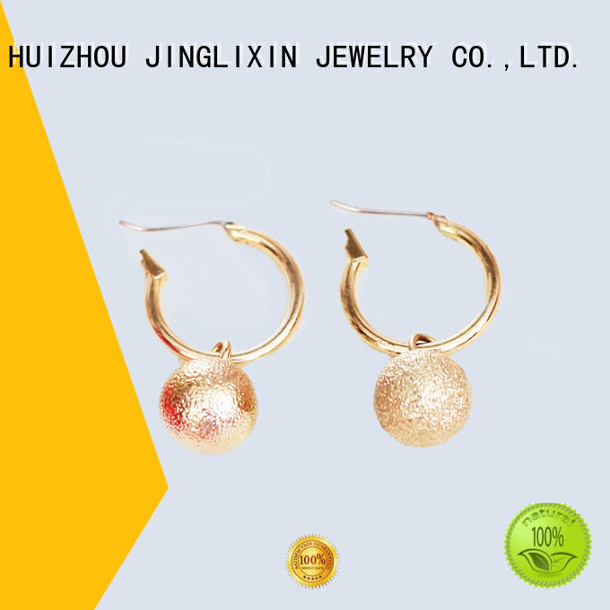 gold earring abs rhinestones earrings JINGLIXIN manufacture