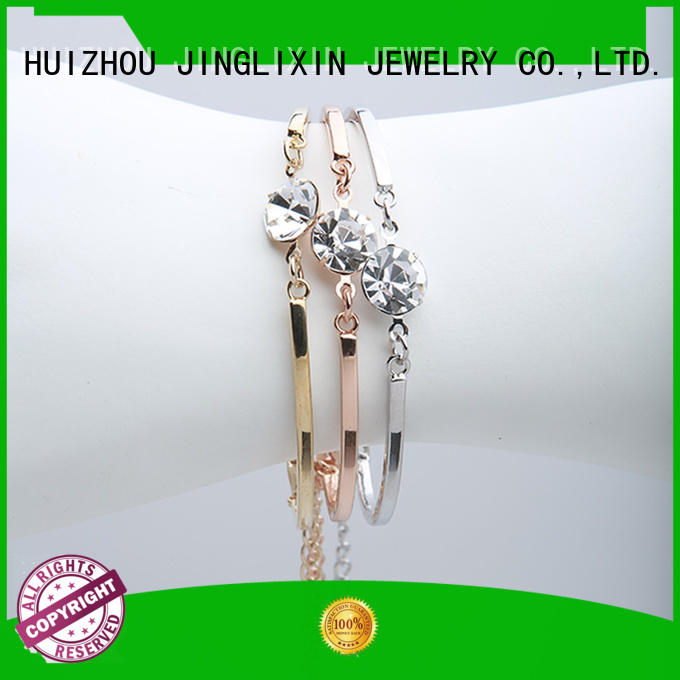 JINGLIXIN Brand czech diamond wholesale bracelets plated factory