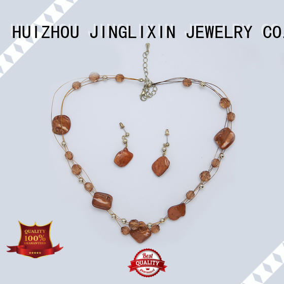 JINGLIXIN zircon prom jewelry sets custom design for present