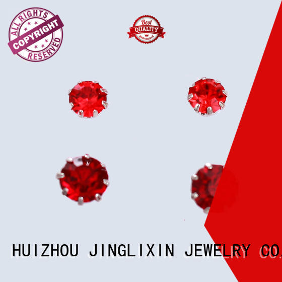 plated diamond drop earrings with name for women JINGLIXIN