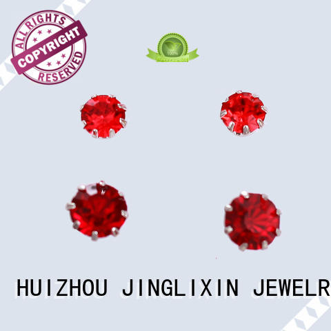 plated crystal earrings oem service for party