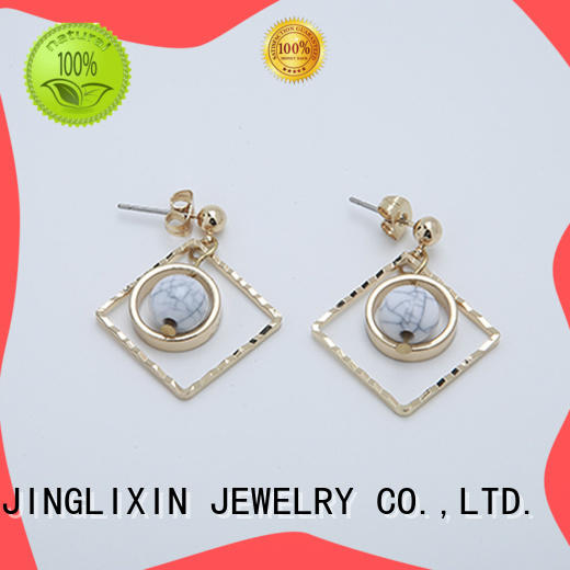 crylic wedding earrings with name for sale JINGLIXIN