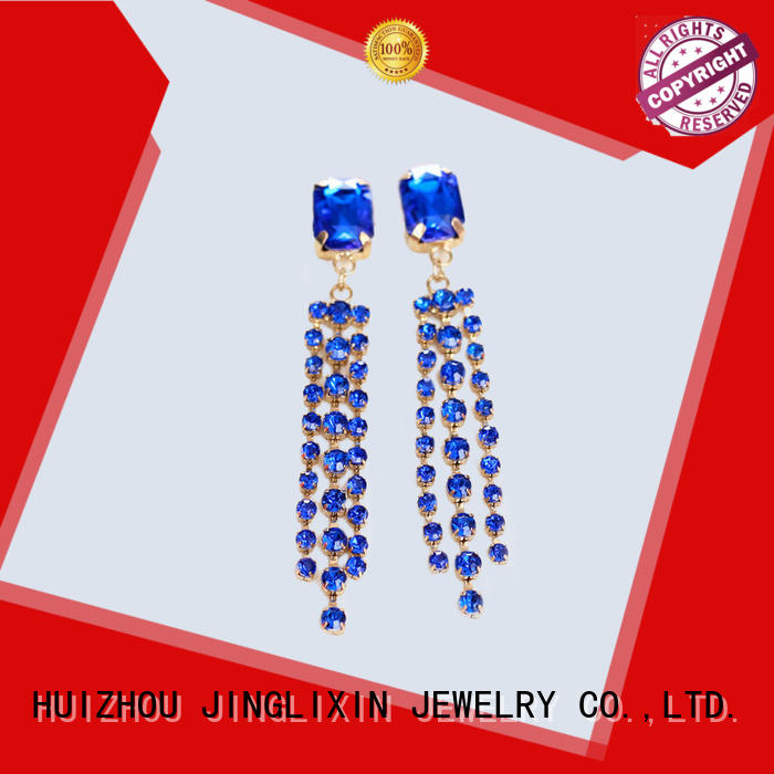 JINGLIXIN resin wholesale fashion earrings with name for sale