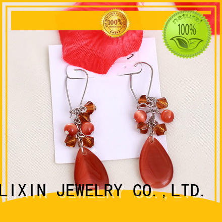 JINGLIXIN silver copper earrings hot sale for ladies