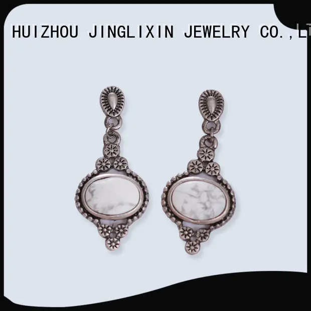 JINGLIXIN chandelier wholesale fashion earrings laser engraving for ladies