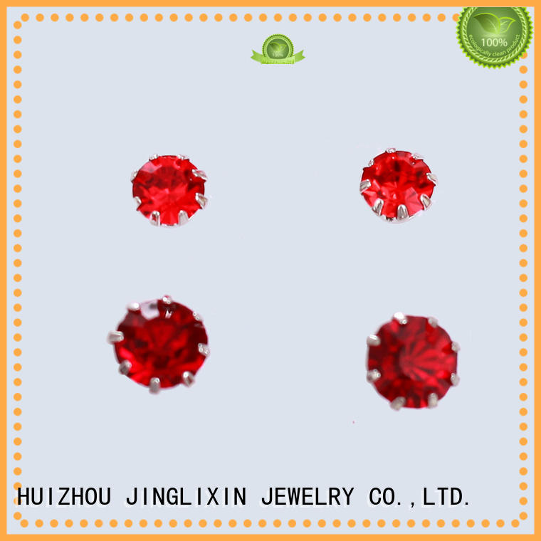 resin copper earrings with name for sale JINGLIXIN