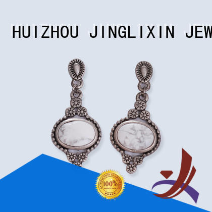 zircon wedding earrings supplier for ladies JINGLIXIN