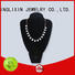 JINGLIXIN abs beads zircon necklace laser engraving for wife