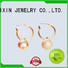 JINGLIXIN mattebeads diamond drop earrings odm service for ladies