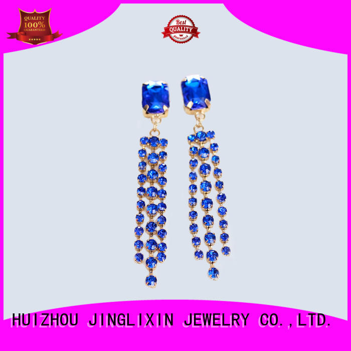 chandelier gold jewellery earrings resin for women JINGLIXIN