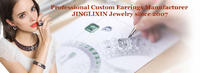 custom name earrings factory, custom gold earrings supplier, custom earrings manufacturer