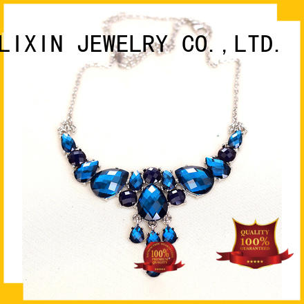 Blue-jewel necklace