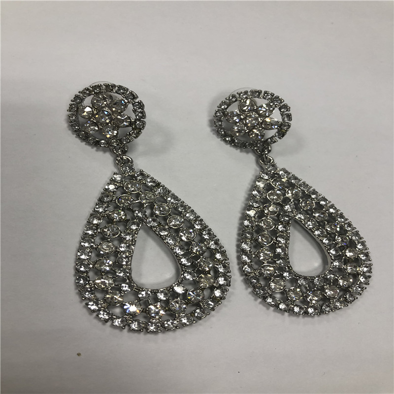 Custom resin diamond Pendant earrings