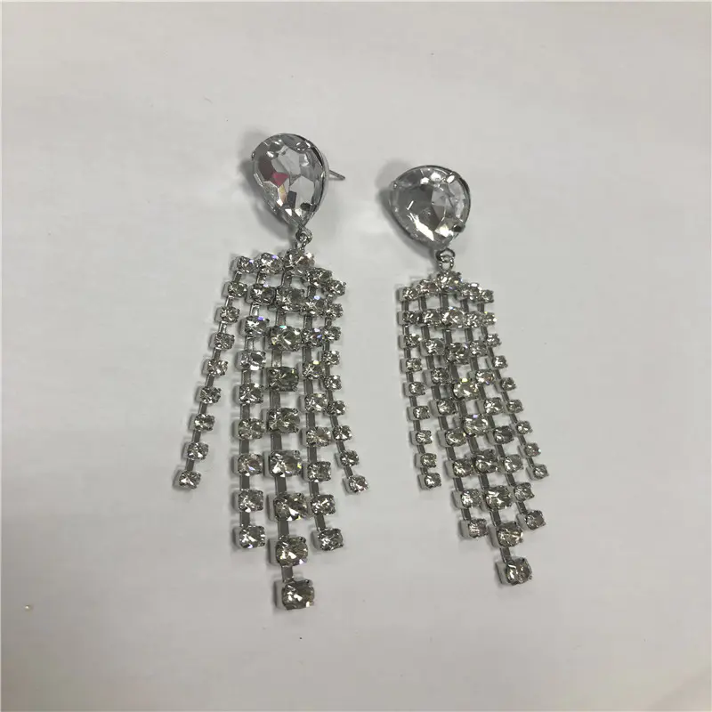 Custom resin diamond Pendant earrings