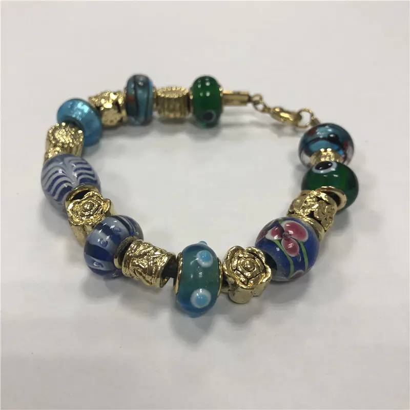 Natural lady stone beaded bracelet
