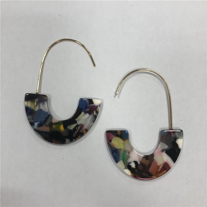 Foreign trade resin long earrings