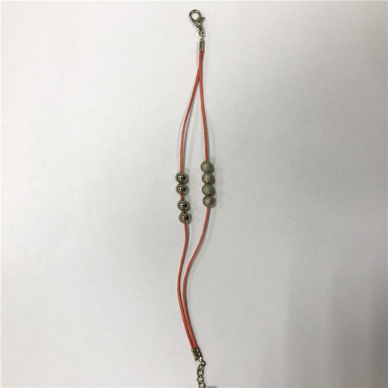 Red string bead bracelet