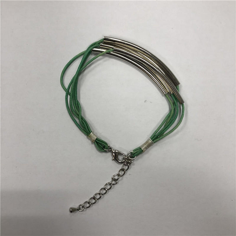 Multi-coil steel tube bracelet