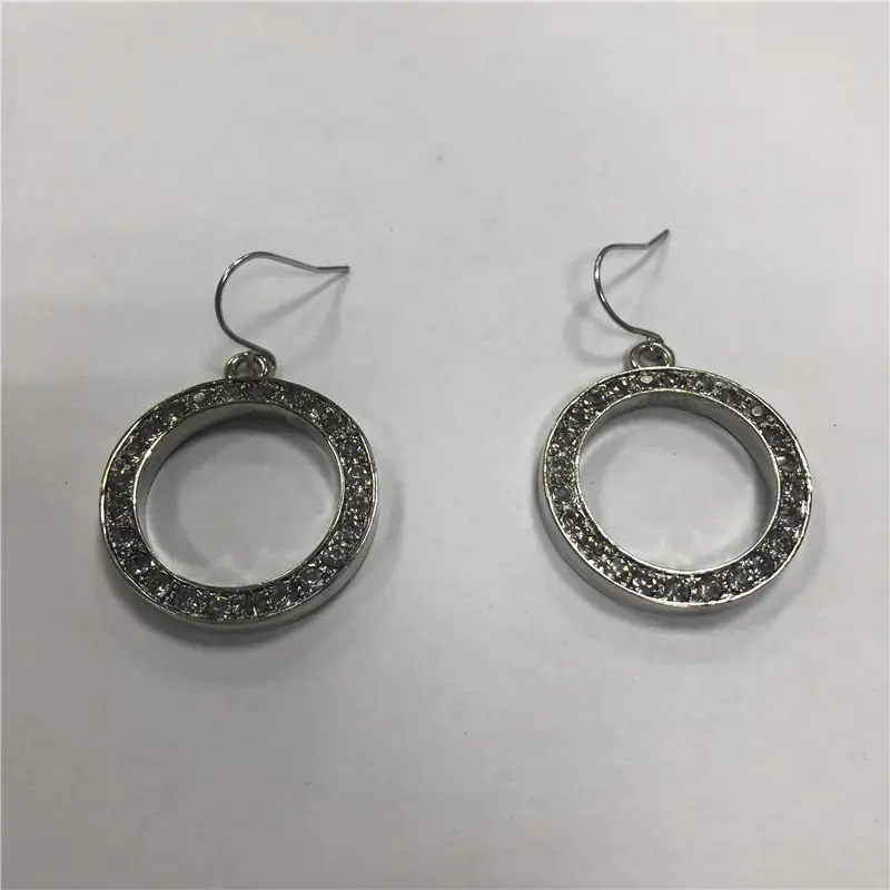 Hoop fish hook earrings with stainess steel