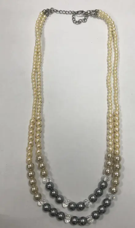 New Europe and the United States collar decoration Korea version temperament set diamond double pearl necklace manufacturers wholesale direct sale