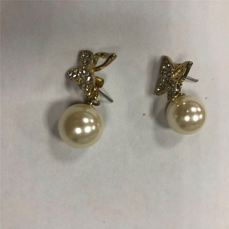 5000-year-old pearl 925 silver ornaments sea pearl stud 4A gold pearl earring hook,wholesale