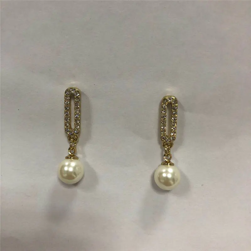 Spot direct wholesale set diamond only beautiful pearl eardrop Korean version earrings girls ears wholesale