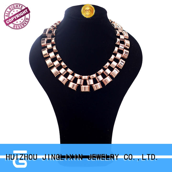 semiprecious gold jewellery necklace manufacturer for party